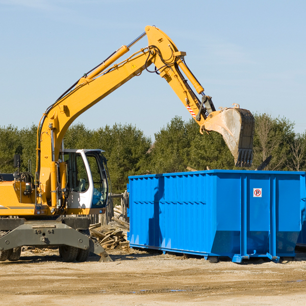 can i choose the location where the residential dumpster will be placed in Hampden MA